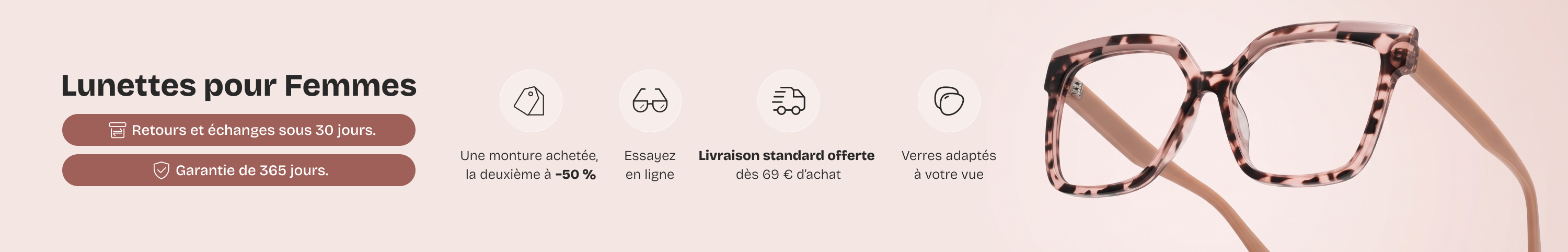 monture de lunettes pour femmes