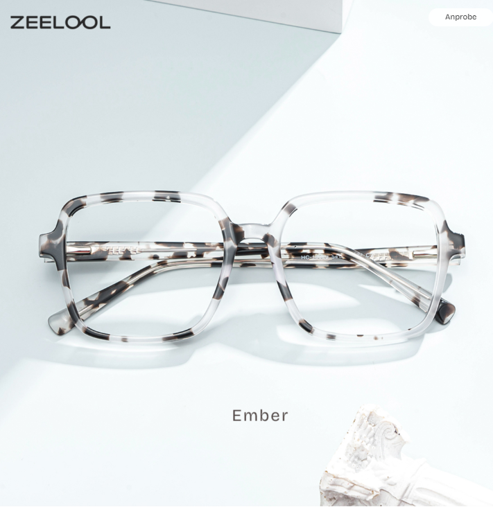 Ember Tortue Carré Lunettes6