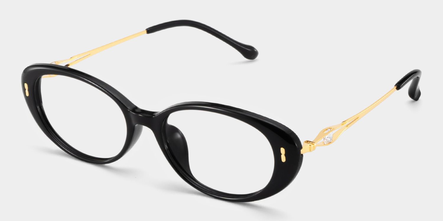 Lunettes ovales noires TR902