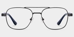 Lunettes aviateur noires0