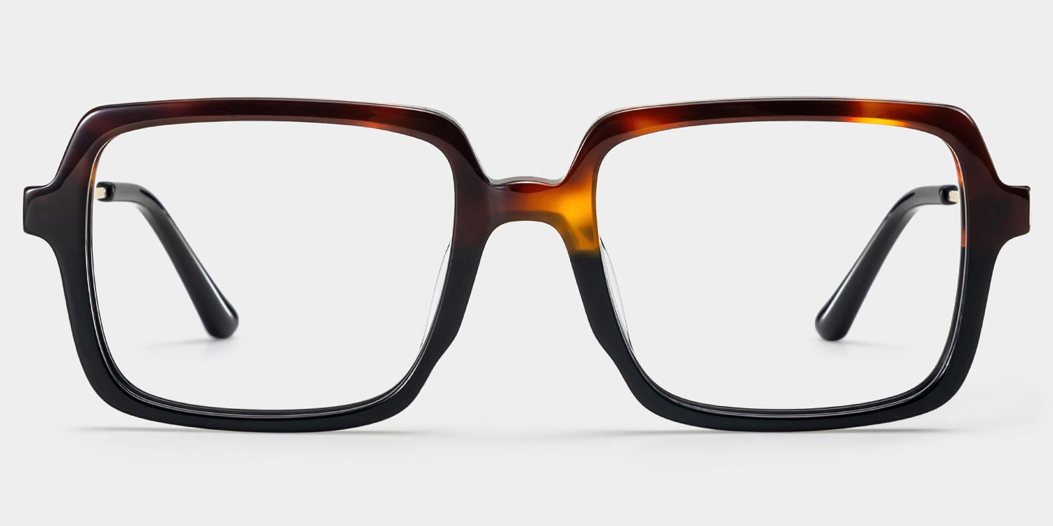 Beatrice Rectangulaire Bicolore Lunettes2