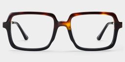 Beatrice Rectangulaire Bicolore Lunettes2