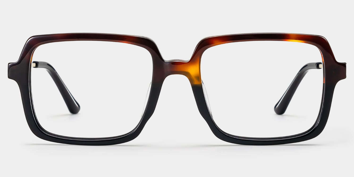 Beatrice Rectangulaire Bicolore Lunettes