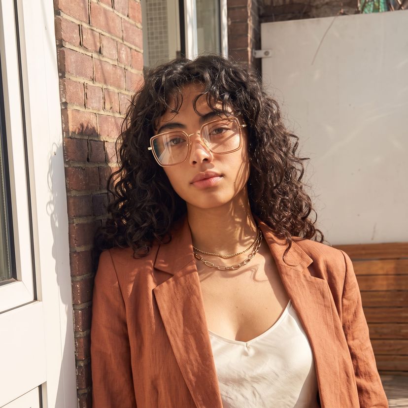 Lunettes carrées marron Shane