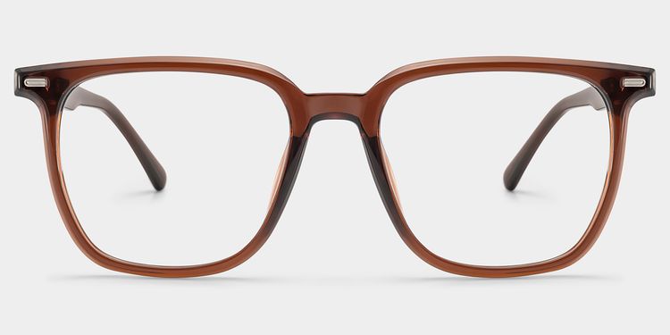 Lunettes carrées marron foncé TR90