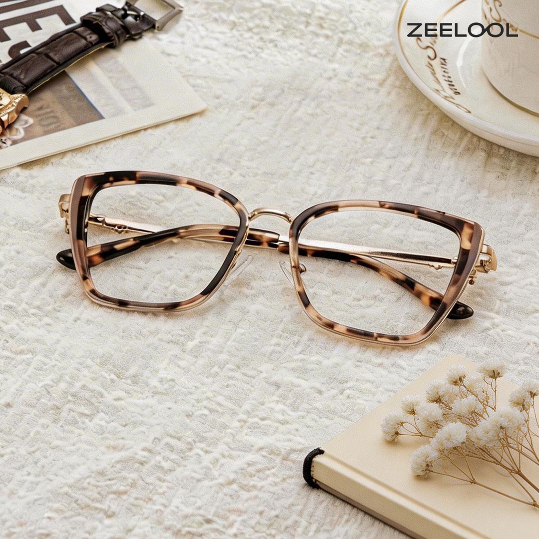 Juniper Rectangulaire Tortue Lunettes0