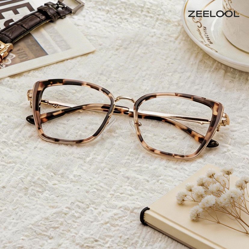 Juniper Rectangulaire Tortue Lunettes