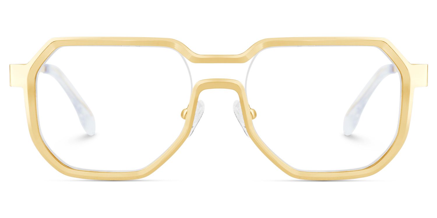 Hype Géométrique Or Lunettes1