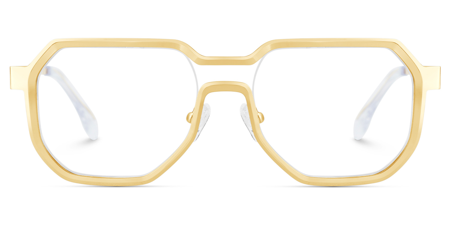 Hype Géométrique Or Lunettes