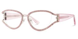 Star Cateye Irisé Lunettes3