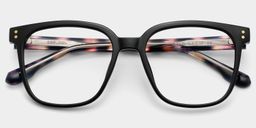 Donnalyn Noir Carré lunettes1