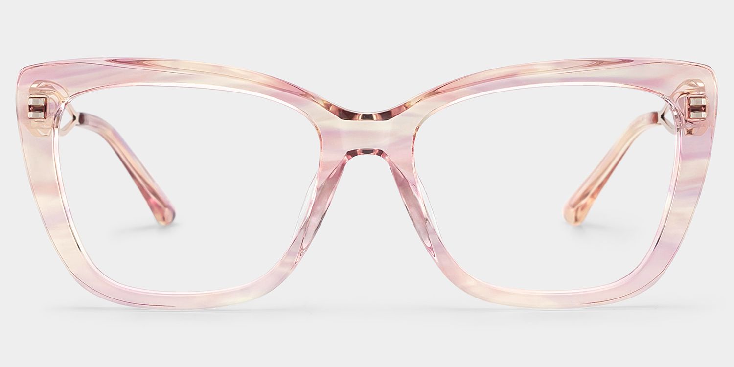 Remi Papillon Acétate Rose Lunettes1
