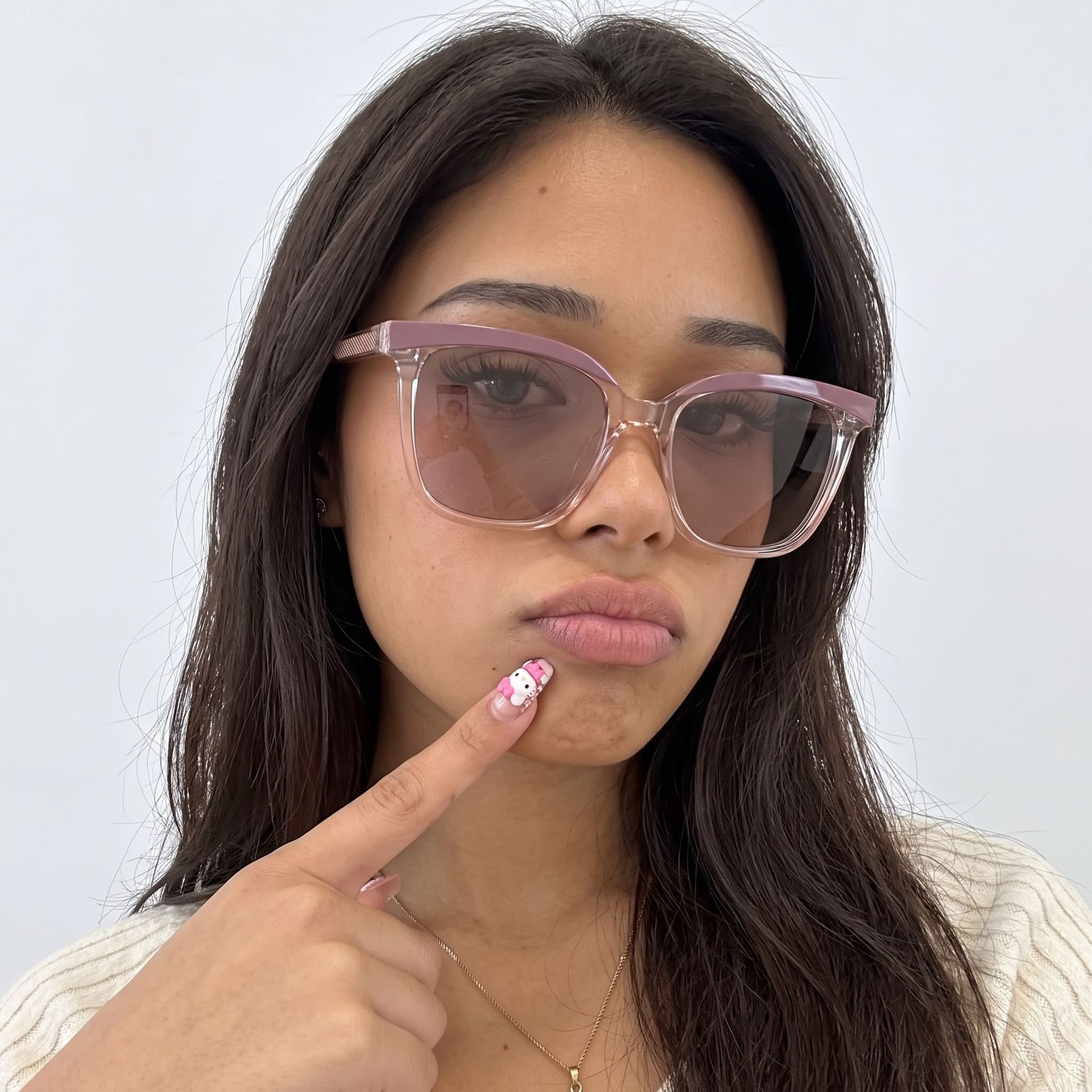 Tawana Cat Eye Violet Lunettes de soleil à Monture en Ligne | ZEELOOL FR4