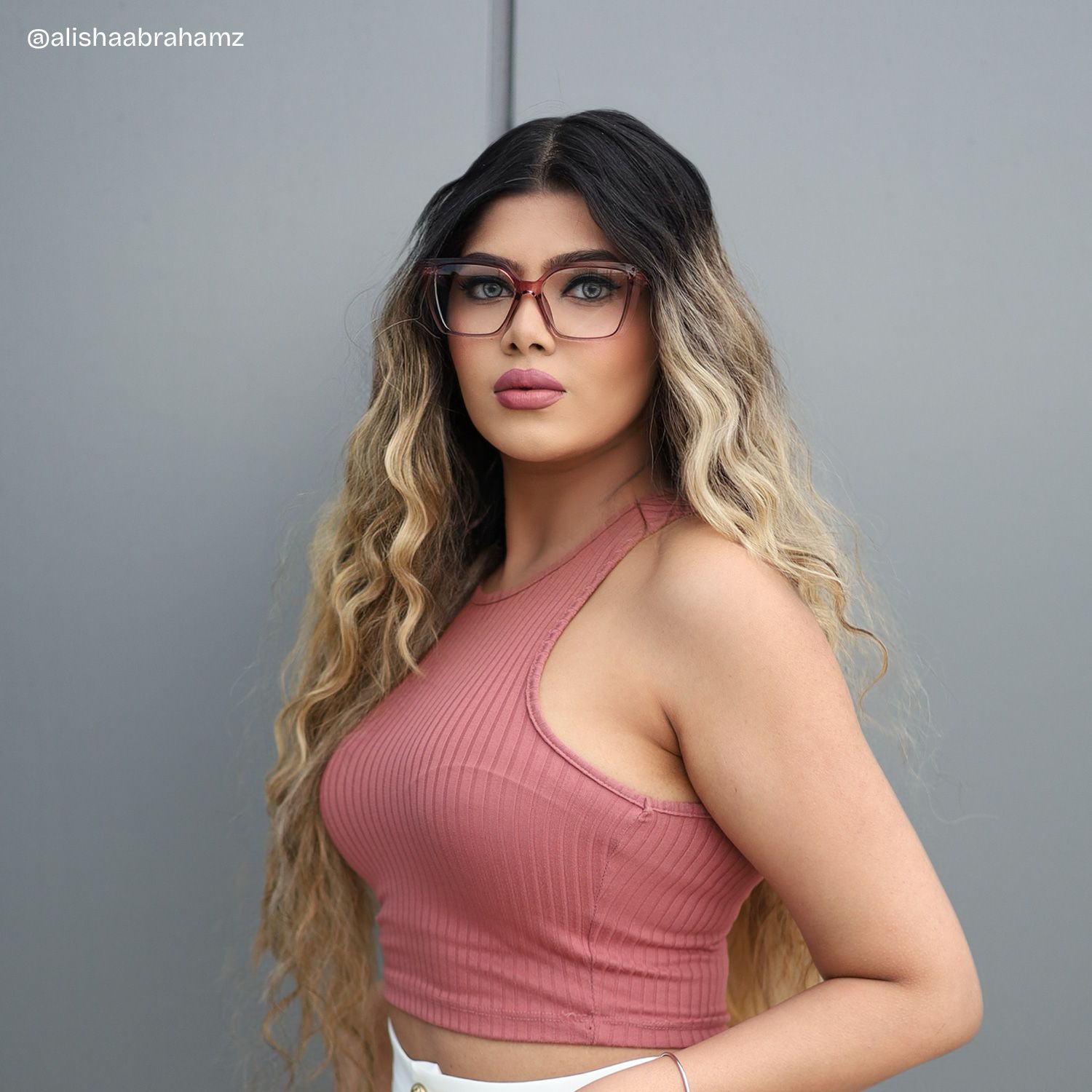 Emery Géométriques Acétate Bicolores Lunettes6