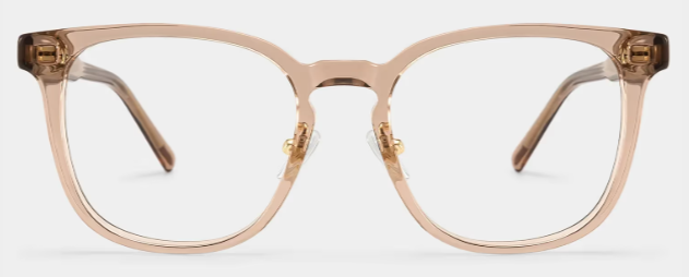 Hailey Beige Carré lunettes