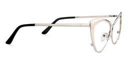 Cat Eye Métal Argenté Lunettes4