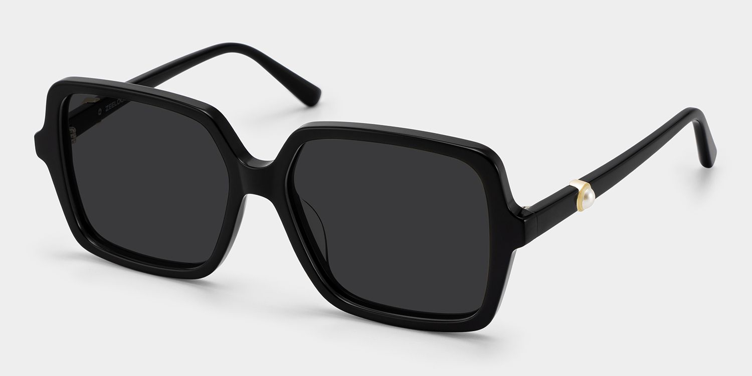 Commander des lunettes à monture carrée noires Elena en ligne | ZEELOOL2