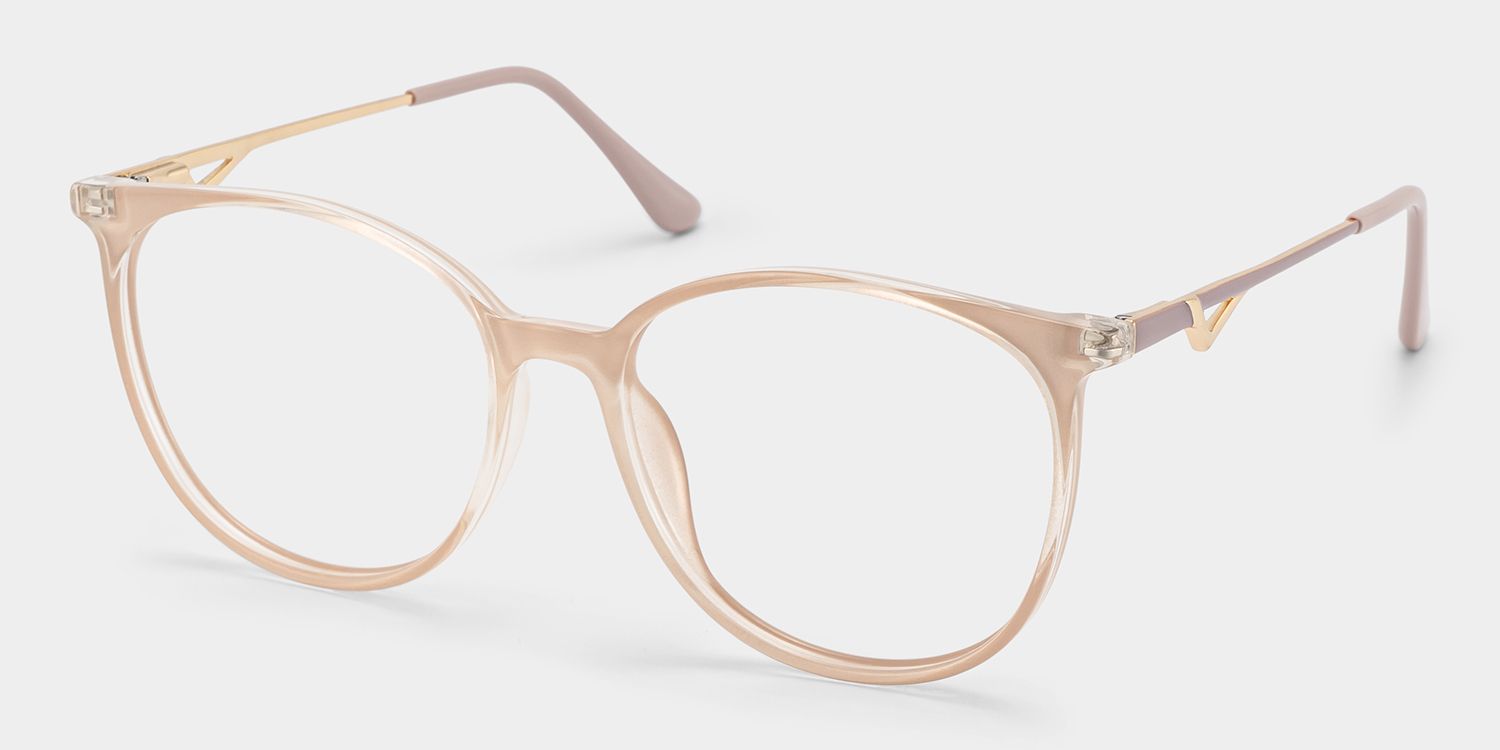 Lunettes rondes roses Chanty3