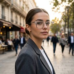 Carrées Clair Lunettes6