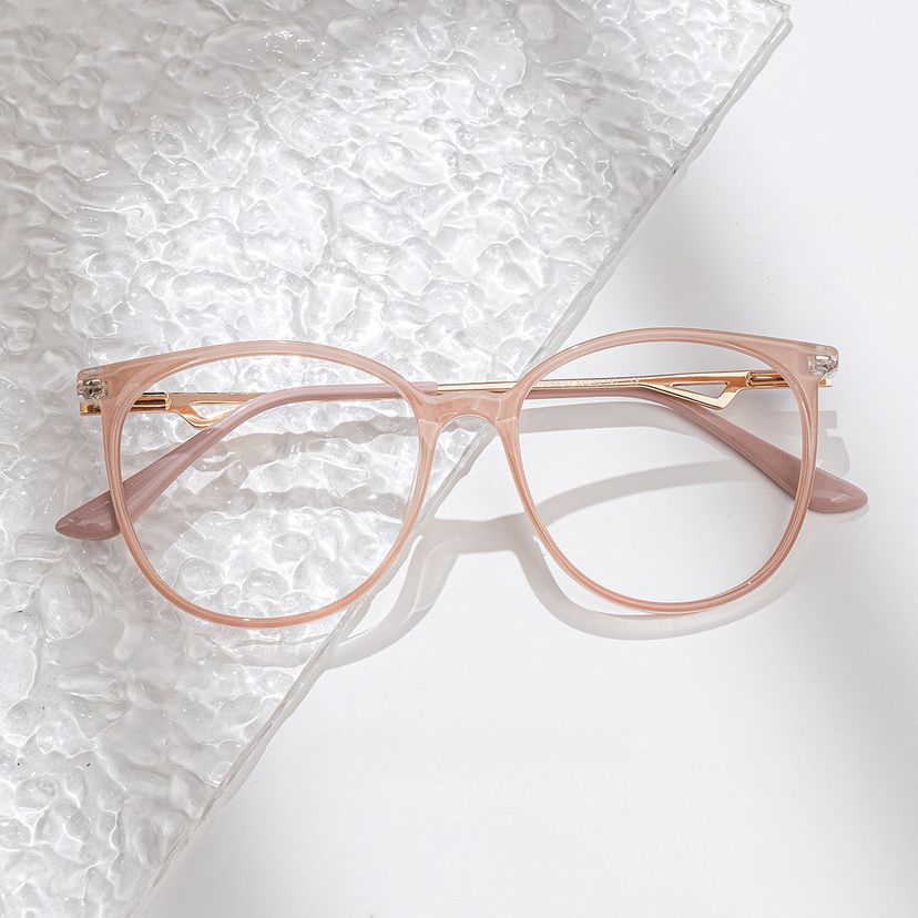 Lunettes rondes roses Chanty