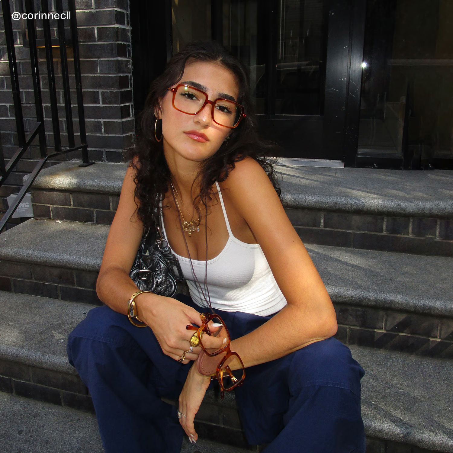 Beatrice Rectangulaire Jaune Lunettes7