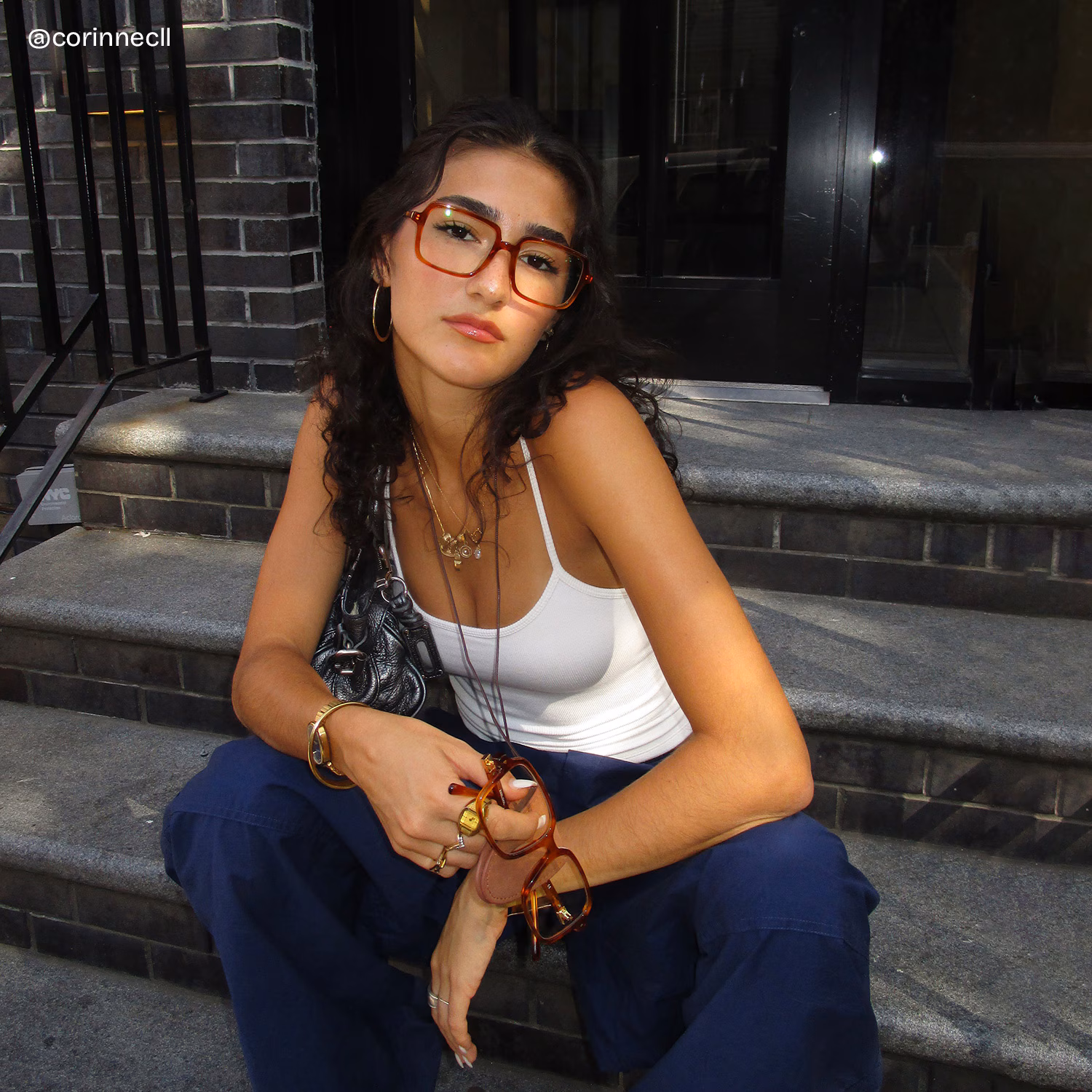 Beatrice Rectangulaire Jaune Lunettes