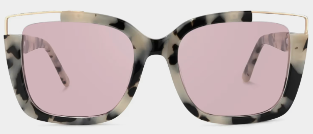 Carré Gris-Tortue Acétate Solaire