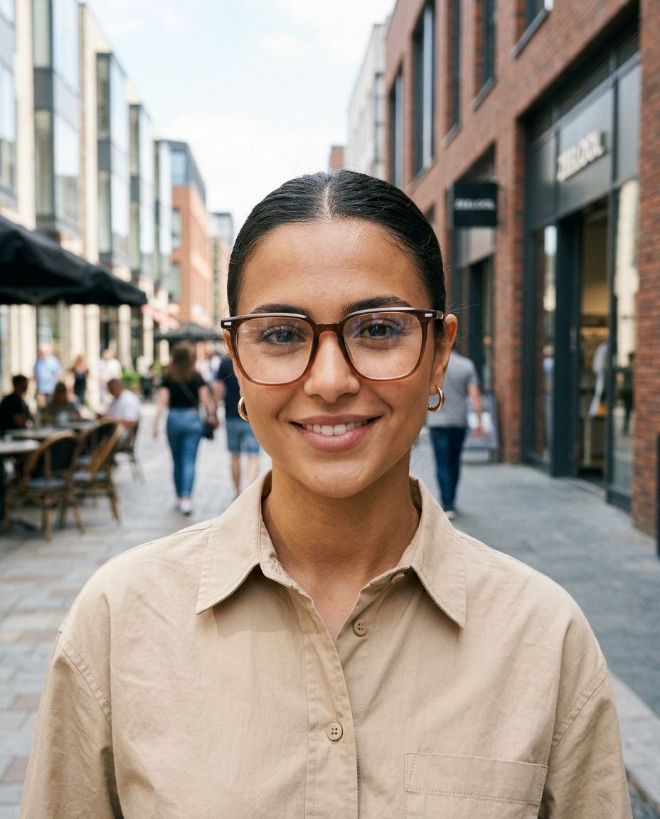 Eliza Lunettes carrées marron foncé TR907