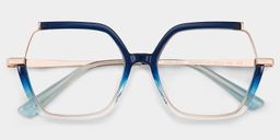 Alexia Bleu Carré lunettes3