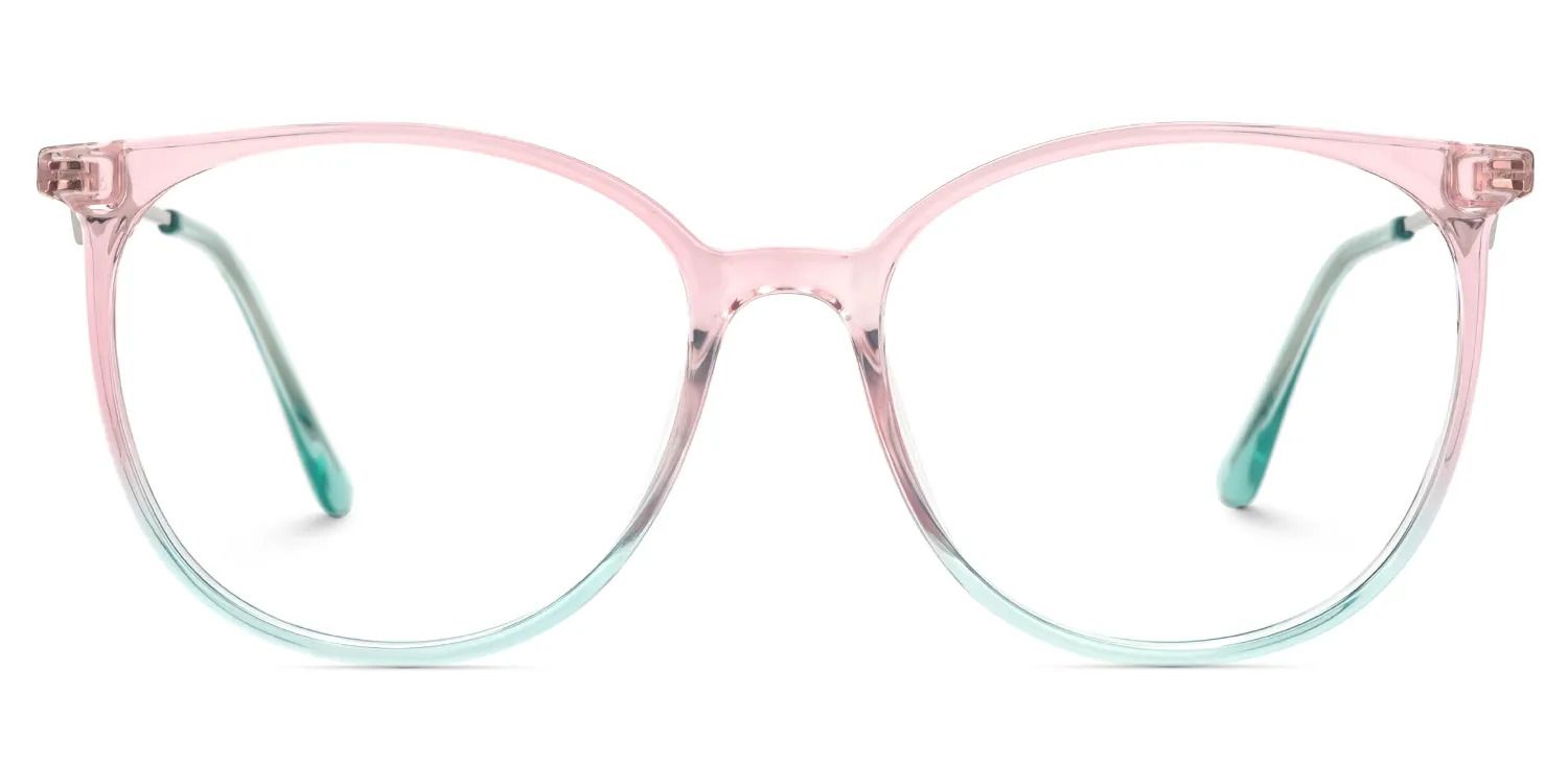 Lunettes rondes rose et vert Babbage1