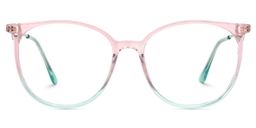 Lunettes rondes rose et vert Babbage1