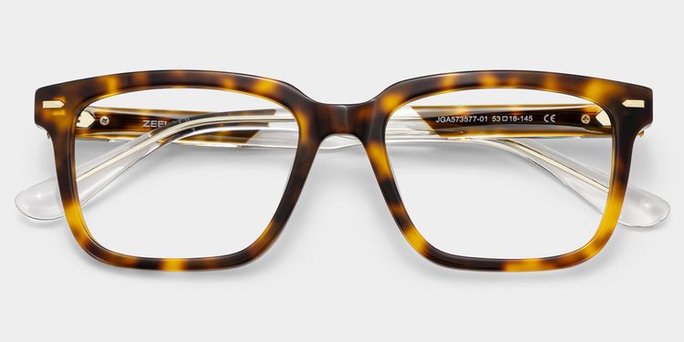 Lunettes rectangulaires écaille de tortue