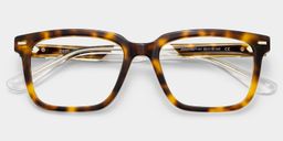 Lunettes rectangulaires écaille de tortue3