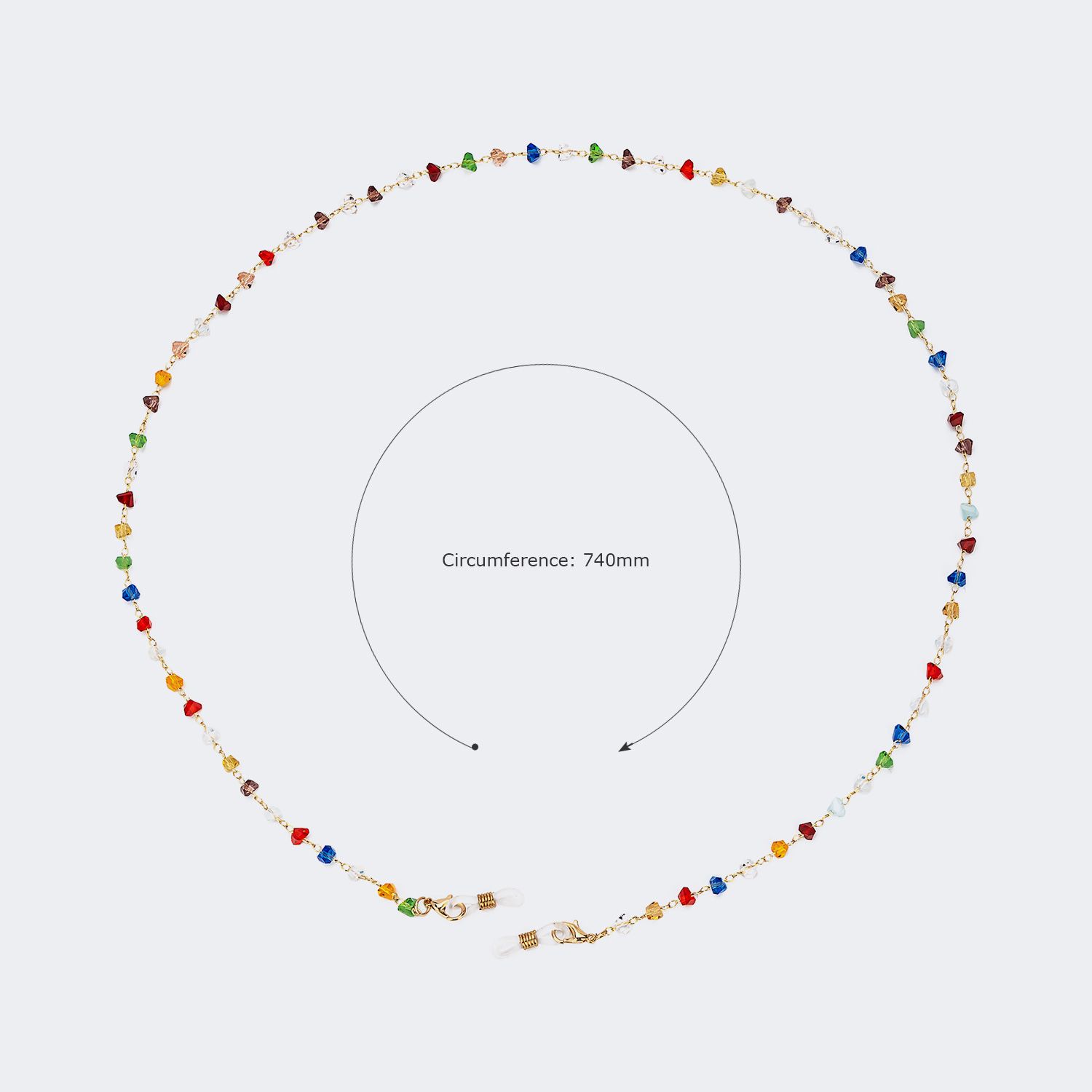 Nouvelles Chaînes Pour Lunettes En Cristal Coloré2