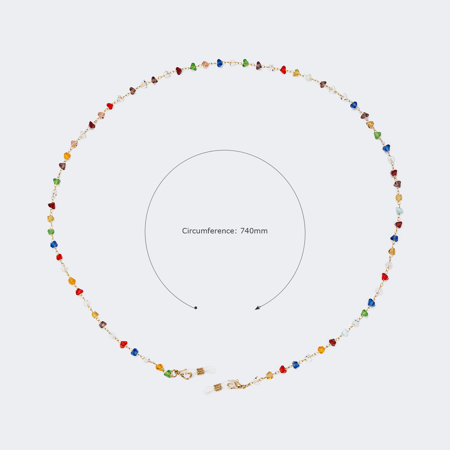 Nouvelles Chaînes Pour Lunettes En Cristal Coloré2