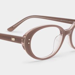Lennon Marron Ovale lunettes4