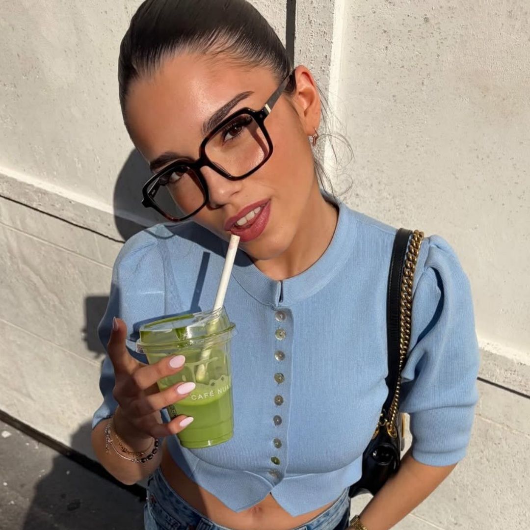 Talia Carré Tortue Lunettes0