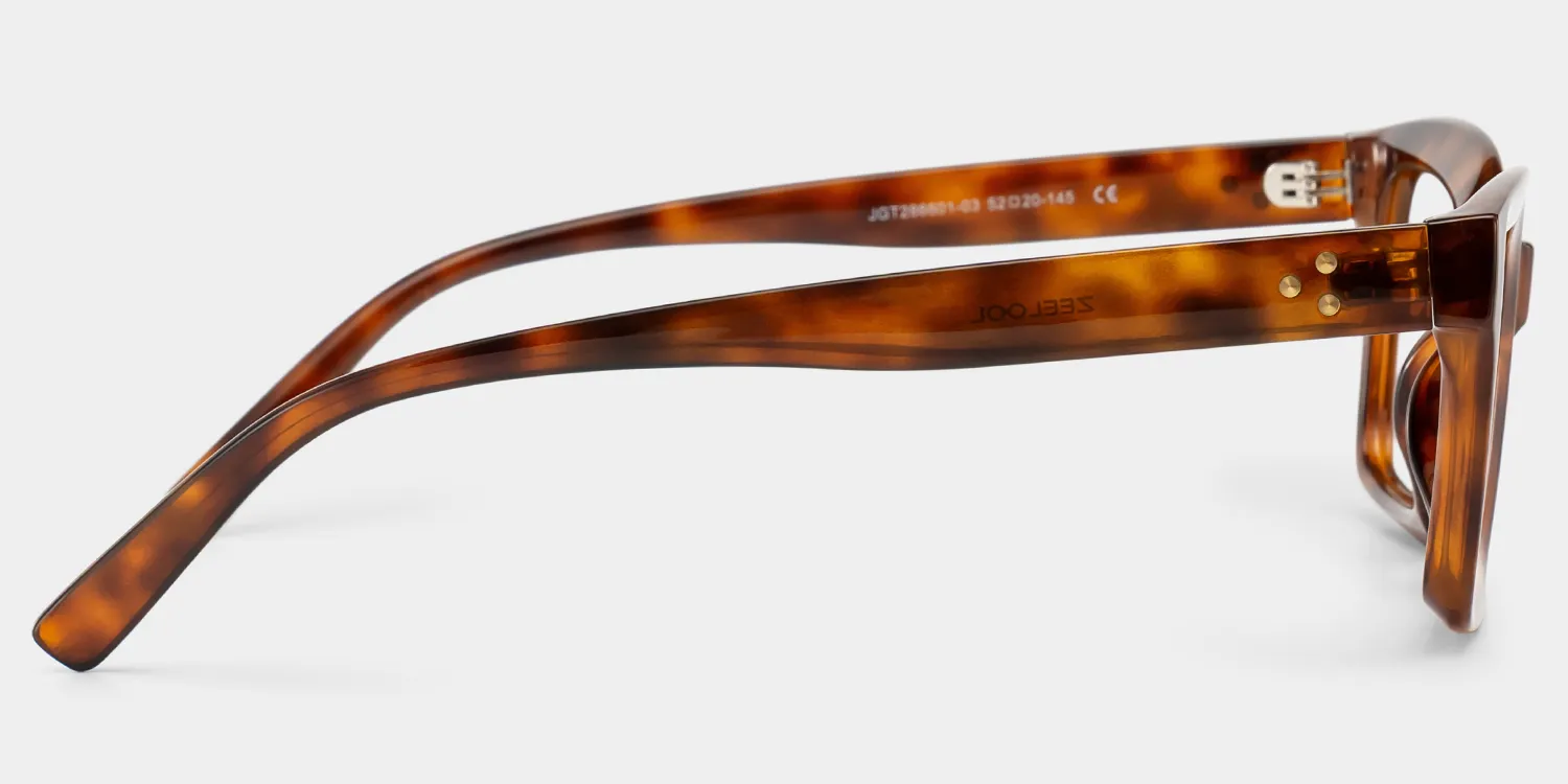 Marley Rectangulaires Tortue TR90 Lunettes3