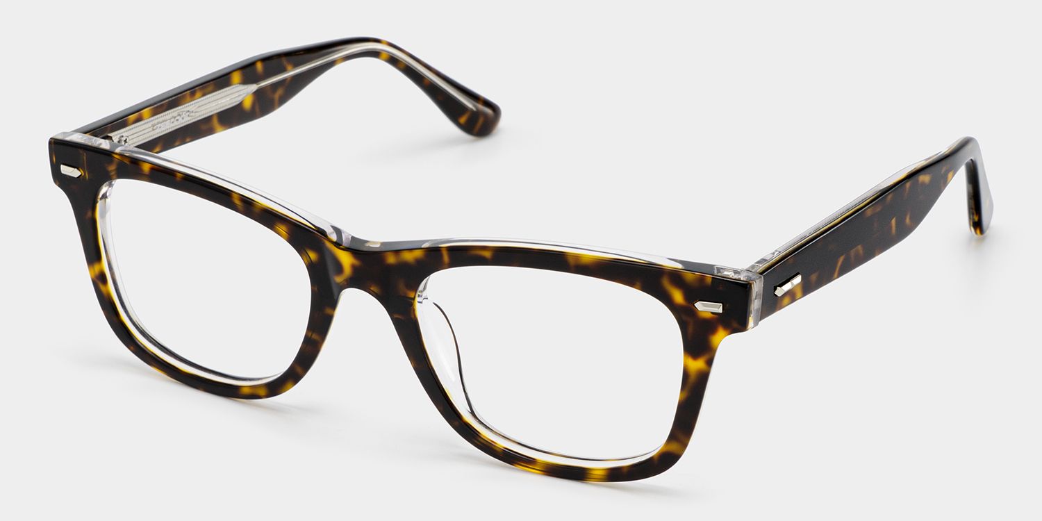 Robert Lunettes rectangulaires écaille de tortue2