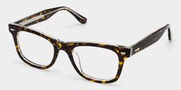 Lunettes rectangulaires écaille de tortue2