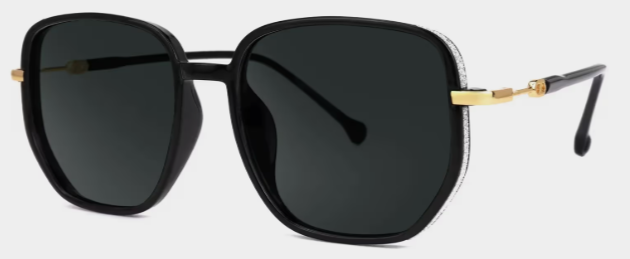 Joana Géométrique Noir TR90 Solaire1