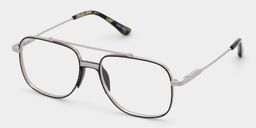 Noir Aviateur Lunettes2