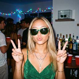 Yomary Vert Cat-eye lunettes de soleil5