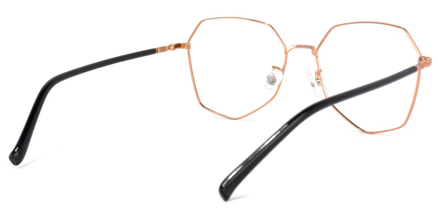 Bivins Géométrique Or Lunettes3