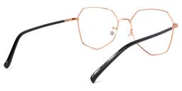 Bivins Or Géométrique lunettes3