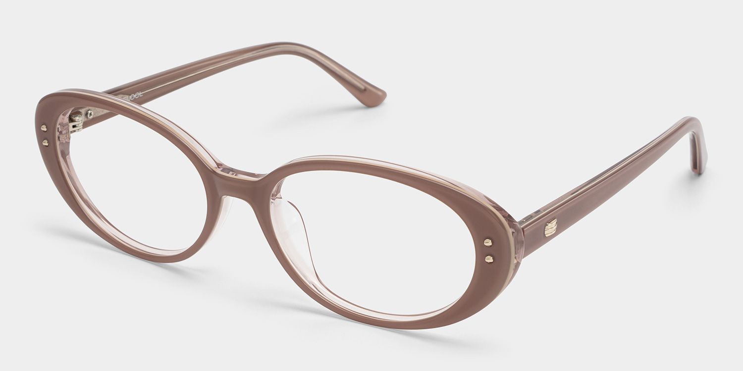 Lennon Marron Ovale Lunettes2