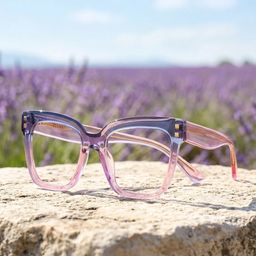 Minguela Carré Gris Rose Lunettes0