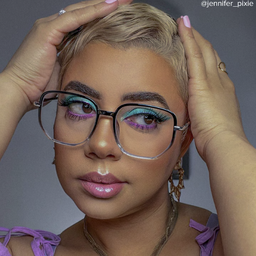 Joana Noir-Cristal Géométrique lunettes4