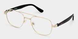 Lunettes aviateur dorées2