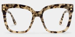 Carré Marron-Tortue Acétate Lunettes0